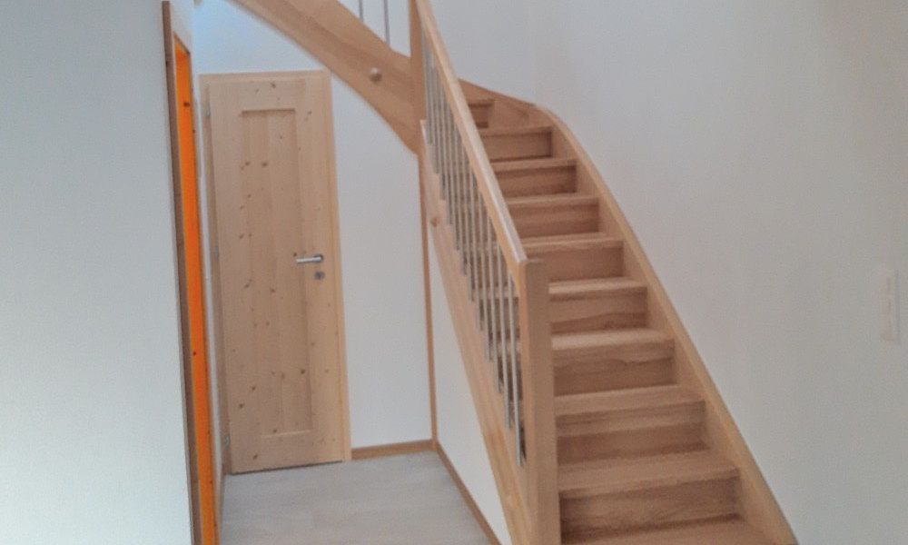 fabrication, pose, escaliers en bois, neuchatel, vaud