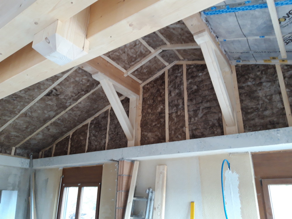 Construction d'une charpente bois par Bocan SARL